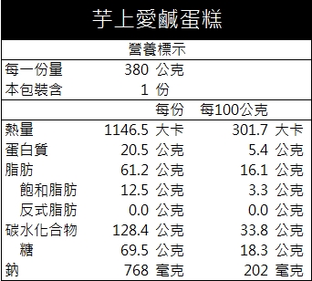 芋上愛鹹蛋糕