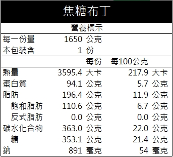 焦糖布丁(8吋)